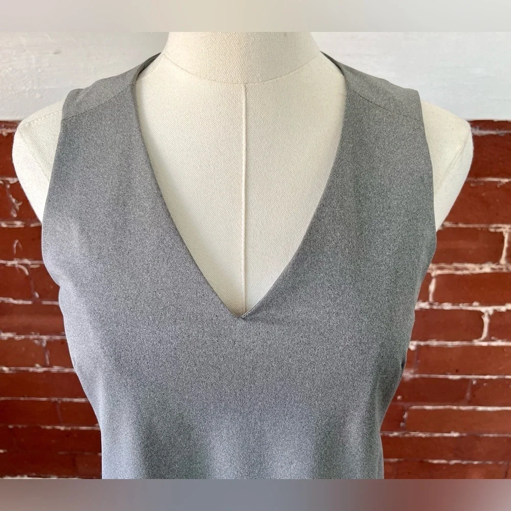 Ministry of Supply Kinetic Sleeveless Shift Dress Gray Knee Length - Picture 8 of 12